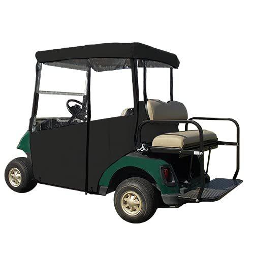 ゴルフカートカバー ? 3面 「上から」カートカバー EZGO RXV用 ? ドライブ可能なゴルフカートカバーエンクロージャ ? サンブレラ