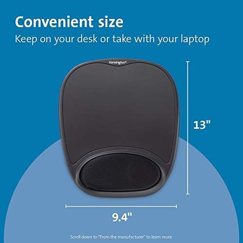 Kensington Comfort Gel Mouse Pad Mouse pad with wrist pillow black
