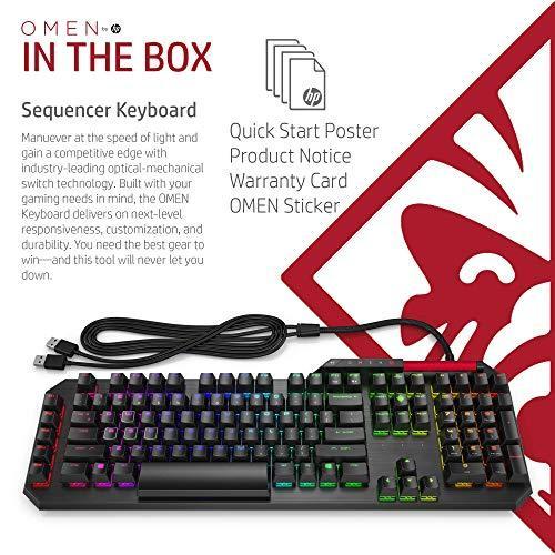 暖色系 OMEN by HPシーケンサー有線USBメカニカルオプティカル