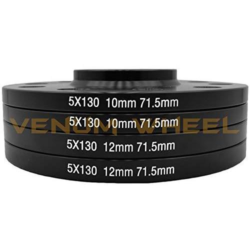 幅広type 4 Pc 5 x 130 mmハブ中心ホイールスペーサー|12 mm&25 mm厚
