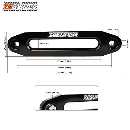 Zesuper ユニバーサル 10インチ 8000 ポンド アルミニウム ウインチ用 ホースフェアリード ギフト プレゼント ご褒美 10インチ