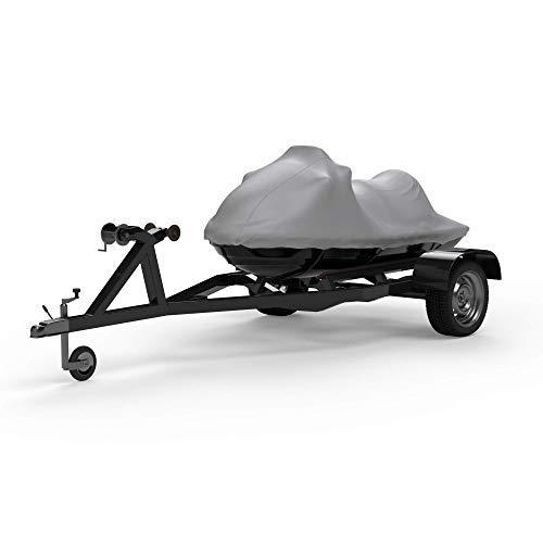 Weatherproof Jet Ski Covers for SEA DOO GTI SE 130 2017-2019 - Gray - Highest Fabric Quality - All Weather - Trailerable - Protect from Rain%カンマ%