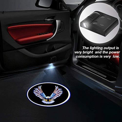 人気新品入荷 アメリカ国旗車ドアロゴプロジェクターライト Peace Hawk Ghost Shadow Ledカーテシー車ドアライト すべてのブランドの車にフィット 2個 アメリカ国旗 2 Doulabrasil Com Br
