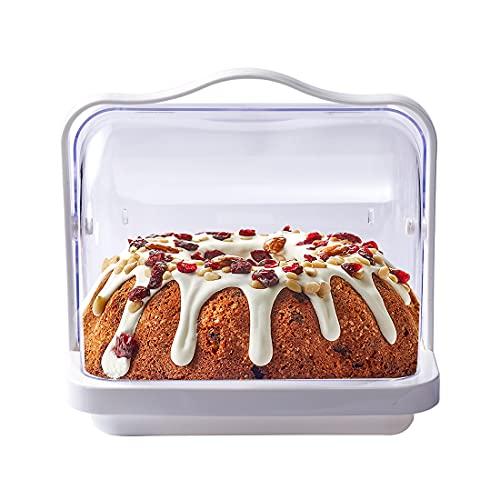 21春夏新作 ハンドル付きケーキキャリア 10インチ 透明 トール カップケーキホルダー 様々