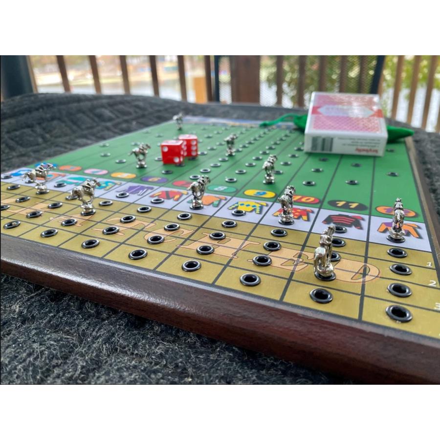 磁気競馬ボードゲーム 「ウィナーズサークル」 卓上ゲーム(ローラートレイ、ダイス1セット) B0BDL6R19Tkushiroriver