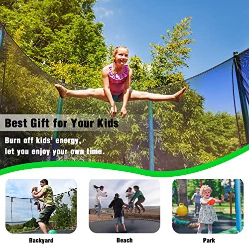 【公式】 大人用ホーマタトランポリン1500 LBS重量容量14 FTギャップなしバスケットボールフープ付きレクリエーショナルトランポリン全面亜鉛メッキ防錆コーティング 【QGW1658735840】(59055円)