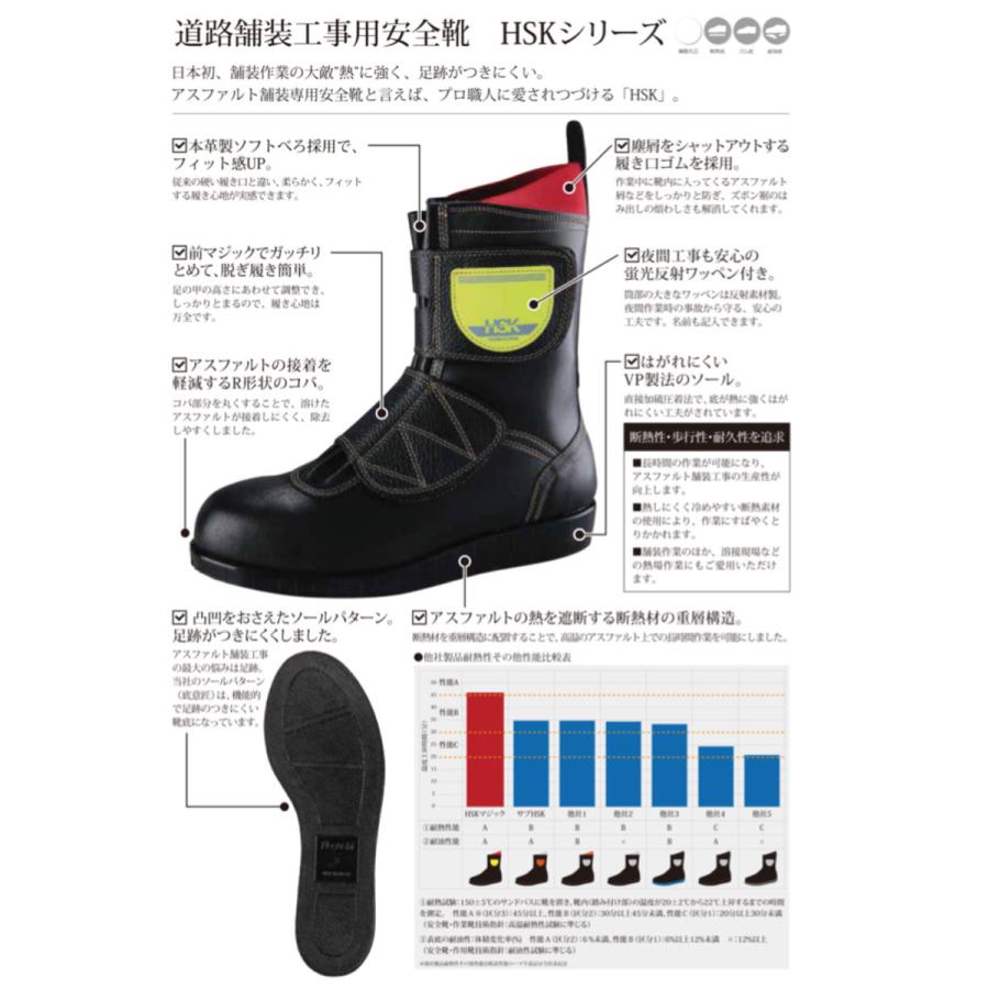 Nosacks ノサックス HSK LITE 安全靴 マジック 道路 舗装用 樹脂製 先