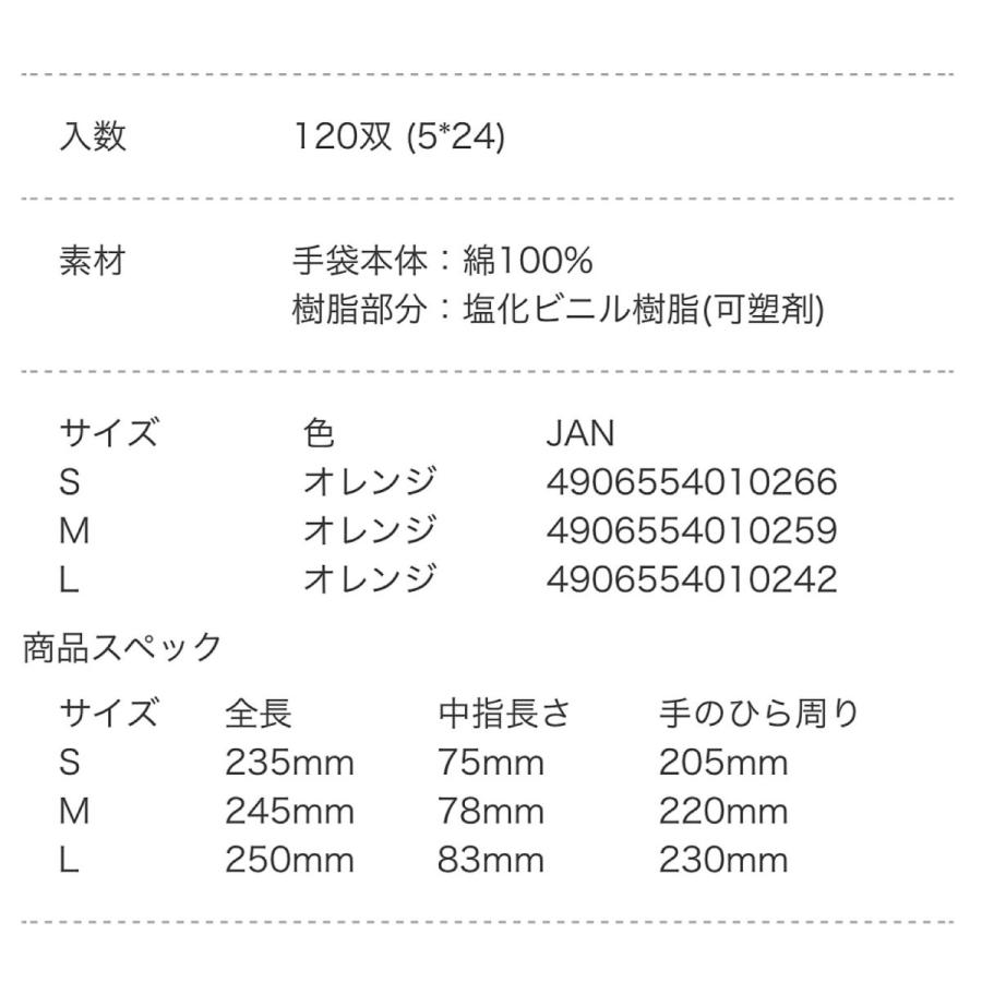 K2　作業手袋　川西工業　ビニール手袋　1ケース　120双　背抜き