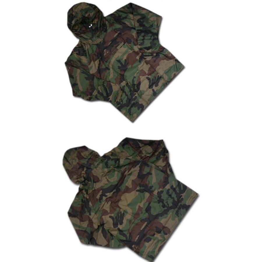 ヤマシュウ #800 上衣 迷彩 ナイロン ヤッケ 袖ポケット 雨具 撥水