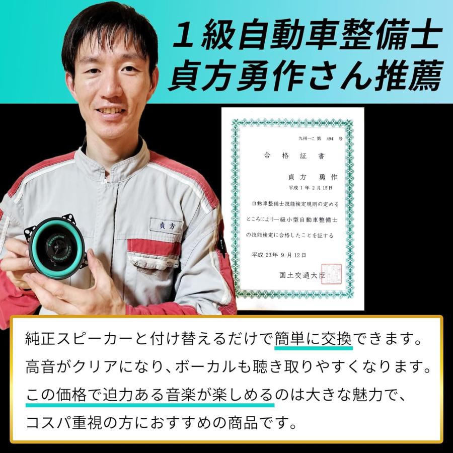 16cm 車 スピーカー カーオーディオ サブウーファー カースピーカー