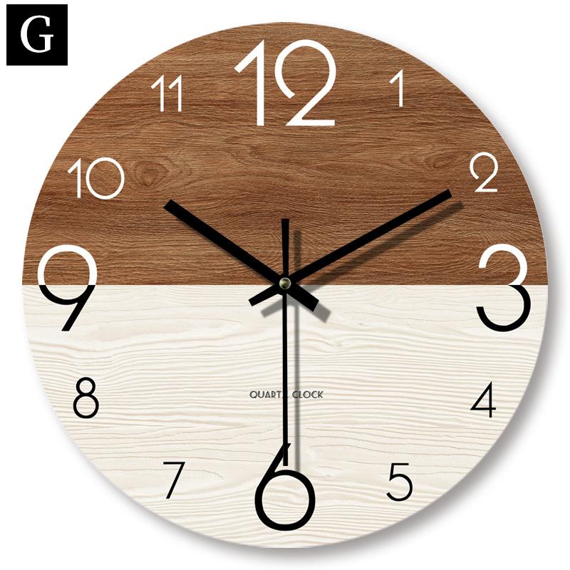 掛け時計 静音 木調 12インチ 14インチ 10カラー おしゃれ 軽量 壁掛け