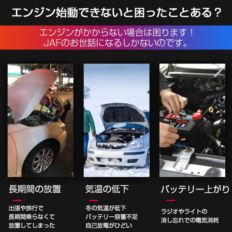 ジャンプスターター 大容量 12V車用 39800mAh バッテリー上がり 即解決 
