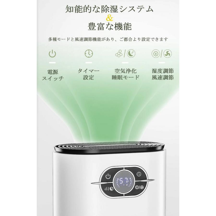 除湿機 小型 除湿器 コンパクト 1200ml イオン空気清浄 ペルチェ式