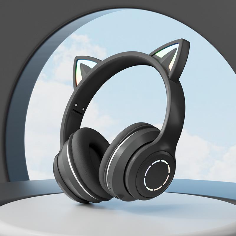 【Switch対応】可愛い ヘッドホン Bluetooth マイク付き 猫耳 ワイヤレス ヘッドホン 子供用 大人用 有線&無線 イヤホン｜kusikika｜15