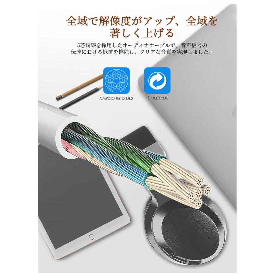 有線ヘッドホン USB接続 サウンドカード ノイズキャンセリング マイク