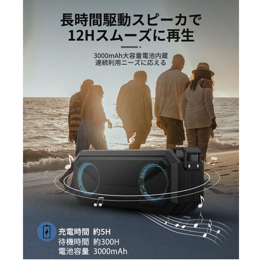 2台当時ペア＆再生」ワイヤレス スピーカー bluetooth 高音質 重低音