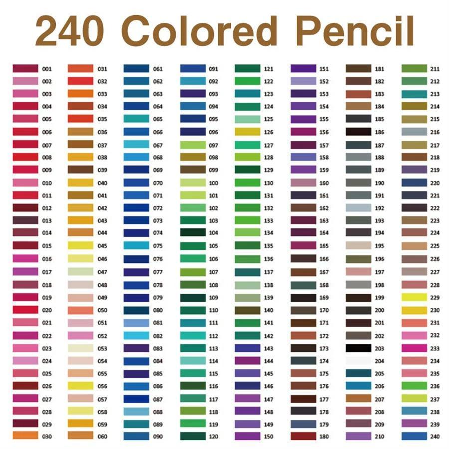 240色セット】色鉛筆 240色セット 油性色鉛筆 プロ専用 ソフト芯色鉛筆