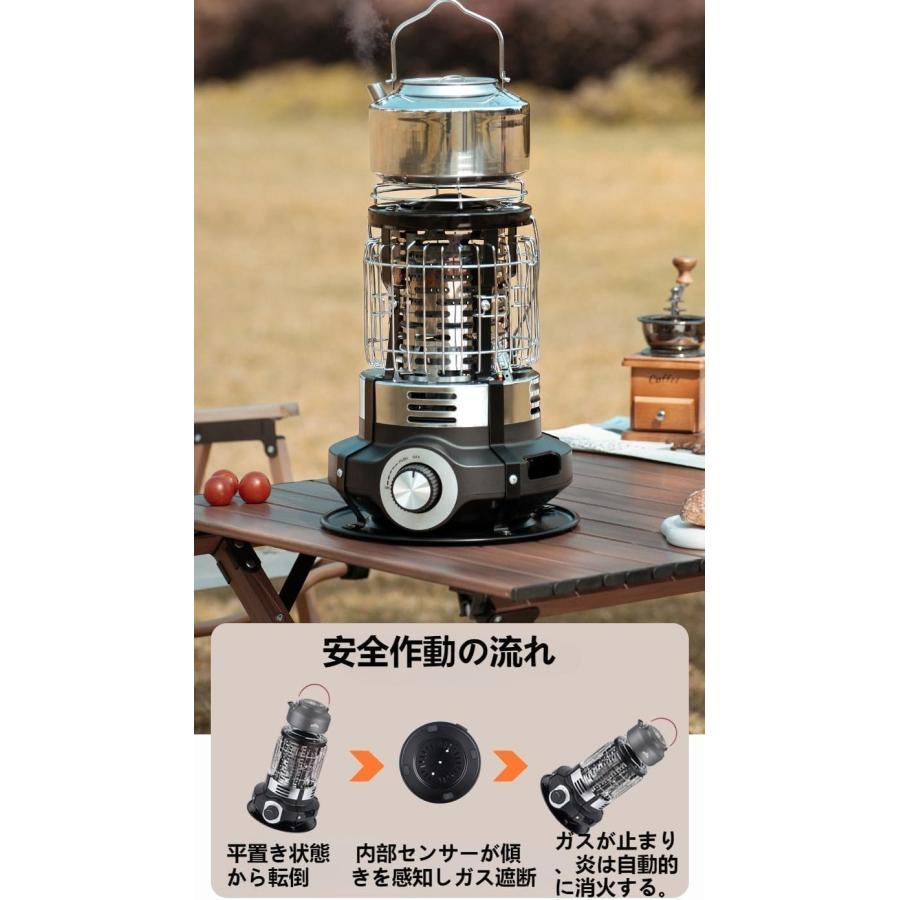 カセットガスストーブ 停電対策 防寒対策 屋内屋外用 釣り キャンプ用 レッド カセットガスストーブ 小型 軽量 アウトドアヒーター 防寒 省エネ 節電