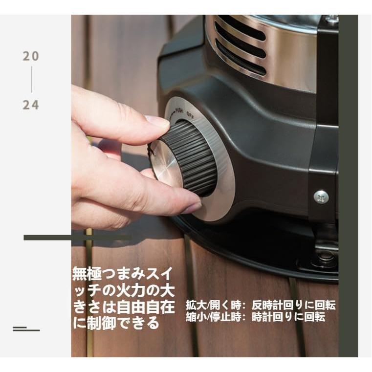 カセットガスストーブ 小型 軽量 アウトドアヒーター 防寒 省エネ 節電