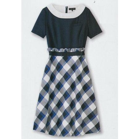事務服 制服 ワンピース アンジョア 春夏秋冬 コサージュ別売りです 3 くすばし白衣 通販 Yahoo ショッピング