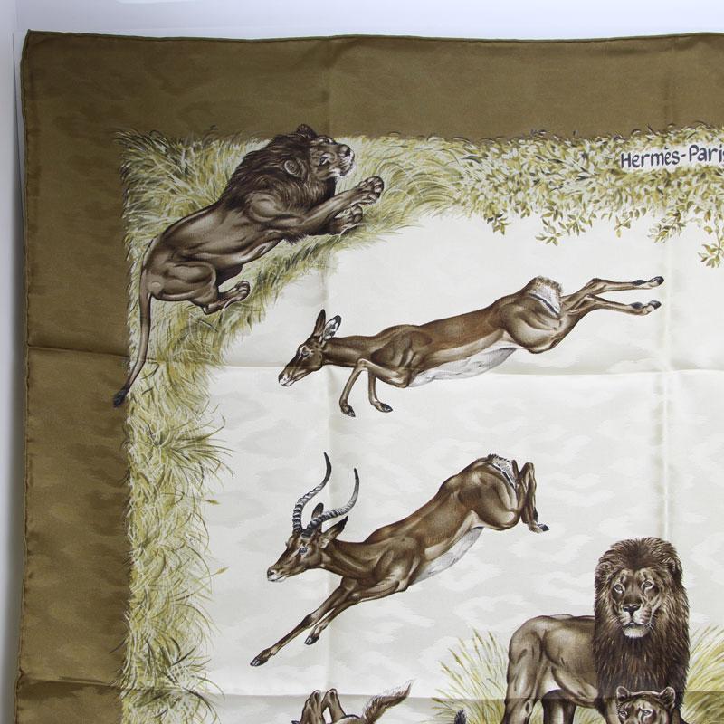 HERMES 【楠本質店/元住吉】エルメス スカーフ カレ90「KENYA HERMES 【楠本質店/元住吉】エルメス スカーフ カレ90「KENYA