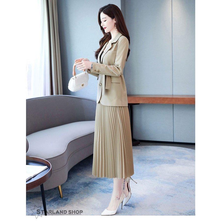 売れ筋商品 レディース 3点セット スカートスーツ スカートスーツ上下