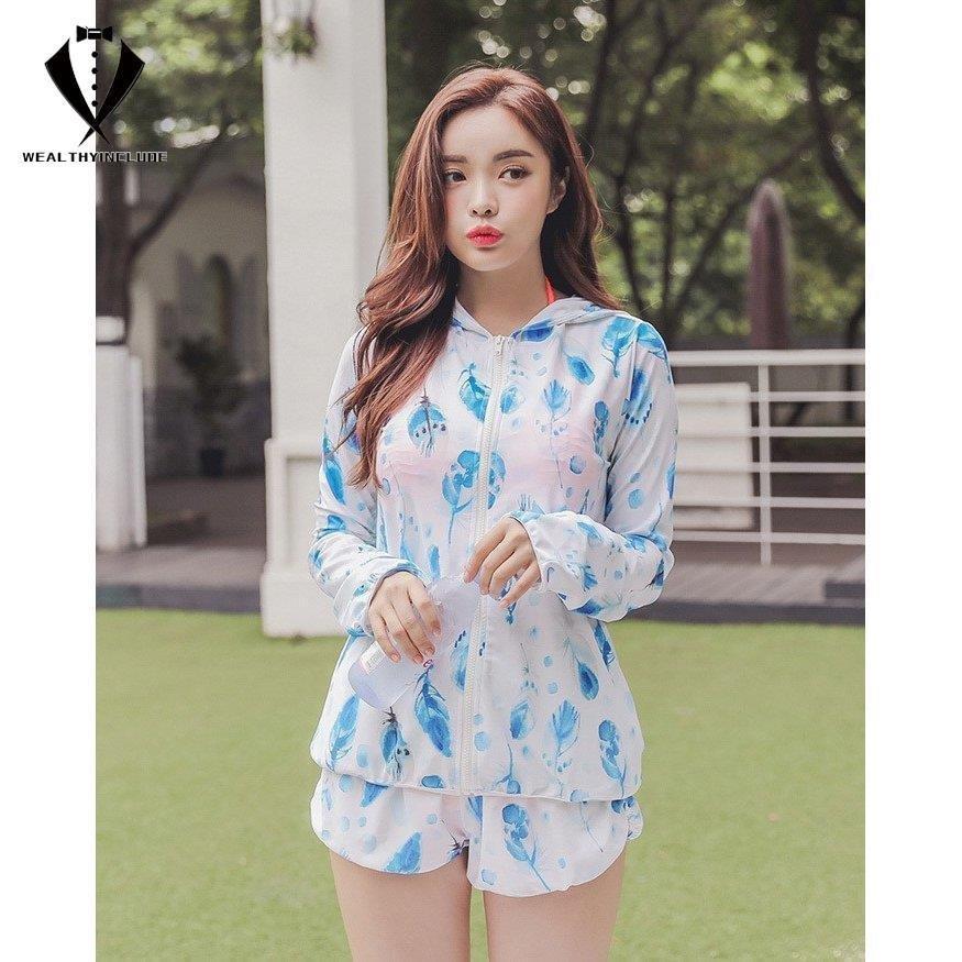 ラッシュガード ショットパンツ レディース 水着 セットアップ セット商品 上下セット 長袖 フード付き Uvカット 紫外線対策 おしゃれ 可愛い Gaaatioixy ラッシュガード Sprintmart Com