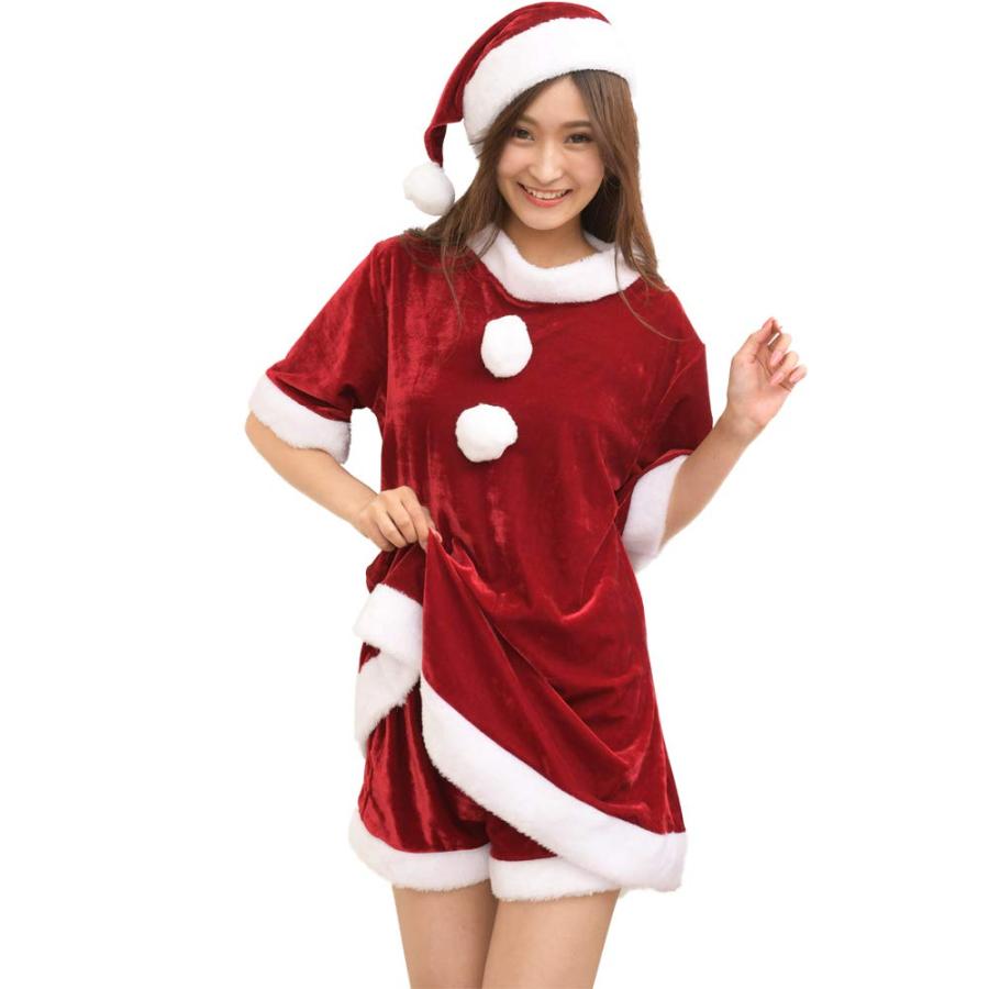クリスマス レディース サンタ コスプレ 五部袖 ゆったり 可愛い 人気 韓国 lljr03-05.jpg