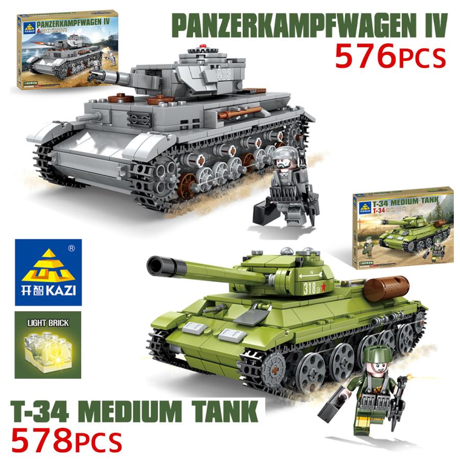ショッピング ブロック 互換 Iv号 T 34 戦車 おもちゃ 玩具 ミリタリー Pzkpfw Iv 中戦車 軍用