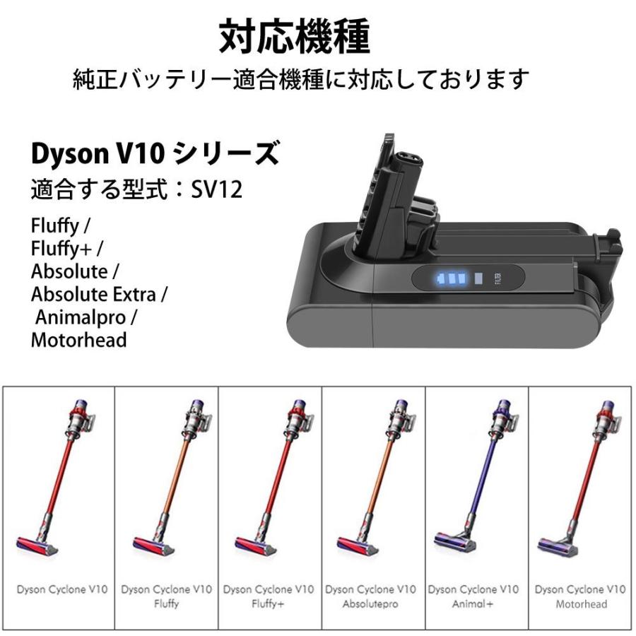 ダイソン バッテリー V10 SV12 dyson 互換バッテリー Dyson V10 SV12シリーズ 掃除機（経済産業省届済)｜kusunokishop｜03