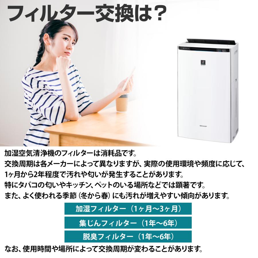シャープ プラズマクラスター 空気清浄機 加湿空気清浄機 FZ-Y80MF FZ-AG01K1 互換品 交換用 フィルター＆Ag+イオンカートリッジ  2点セット