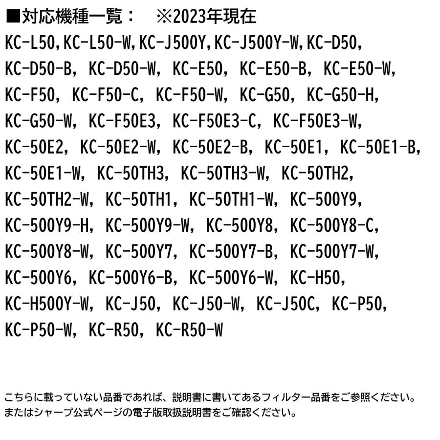 シャープ  空気清浄機 フィルター 交換 セット 互換品 FZ-D50HF  FZ-D50DF FZ-AG01K1 SHARP 空気清浄機対応 脱臭｜kusunokishop｜07