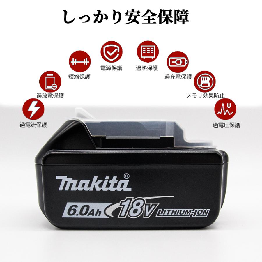マキタ 電動工具 18vバッテリー 6a 純正【2個セット】数量限定 １年保証 BL1860B A-60464 新品 箱なし品 互換ではありません