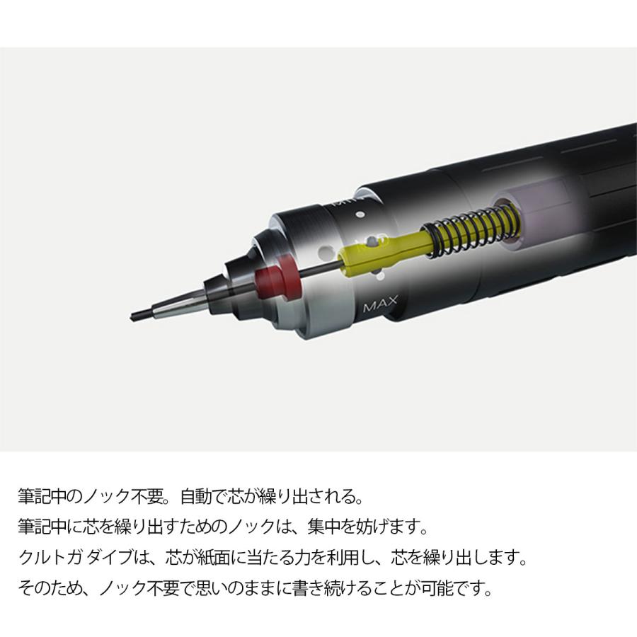 シャープペンシル クルトガ 三菱鉛筆 シャーペン 名入れ 0.5mm クルトガダイブ KURUTOGA DIVE 高級 プレゼント ギフト 新品 ラッピング対応｜kusunokishop｜09