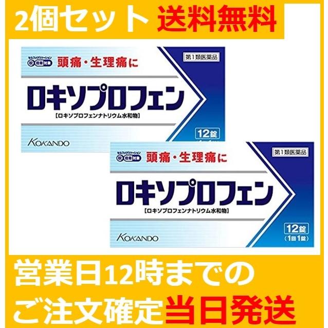 【第1類医薬品】12錠 ロキソプロフェン錠「クニヒロ」 痛み止め「ロキソニン」のジェネリック（後発品）2個セット送料無料｜kusuri-no-maasa