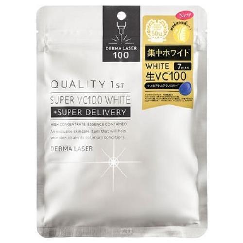 ダーマレーザー スーパーVC100 ホワイトマスク 7枚入 : クスリの ダーマレーザー スーパーVC100 ホワイトマスク 7枚入 : クスリの