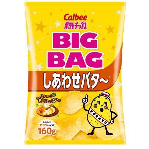 カルビー 湖池屋 ポテトチップス しあわせバタ～＆ピザポテト 他 34袋 カルビー ポテトチップス ビッグバッグ しあわせバタ〜 160g×12個