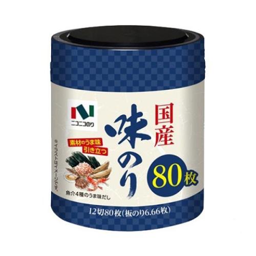 ニコニコのり 国産味のり 卓上 12切80枚×5個 | 