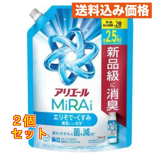 P&G アリエールMiRAi 超濃縮コンパクト洗剤 詰め替え 超ジャンボ 800g
