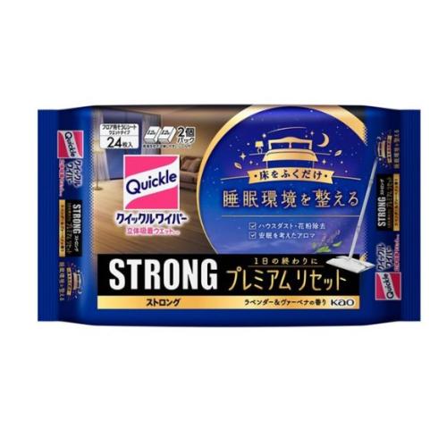 クイックルワイパー　立体吸着ウエットシート ストロング プレミアムリセット 24枚入（Yahoo!・クスリのアオキ ヤフー店）