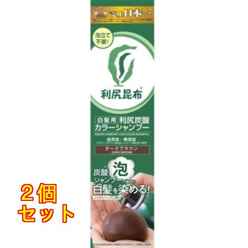 未開封　利尻炭酸カラーシャンプー ダークブラウン 180g ２個 利尻 炭酸カラーシャンプー ダークブラウン 180g×2個 : クスリのアオキ