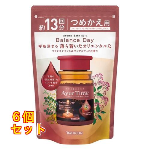 【単品6個セット】 アーユルタイム バランスデイ つめかえ用(代引不可)【送料無料】 アーユルタイム バランスデイ つめかえ用 520g×6個 : クスリのアオキ