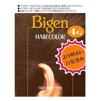 ホーユー　ビゲン　ヘアカラー　より明るい白髪染め　4G　自然な栗色