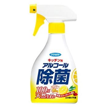 フマキラー　アルコール除菌　キッチン用　アルコール　除菌スプレー　(400mL)｜kusurinofukutaro