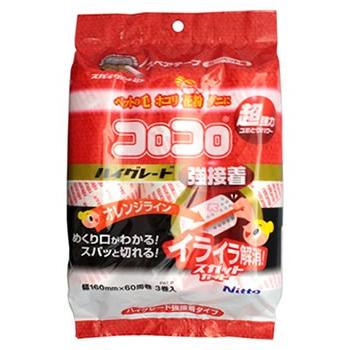 ブランド雑貨総合 ニトムズ コロコロ スペアテープ ハイグレード Sc 強接着 60周 3巻 粘着クリーナー Quran Unv Edu Sd