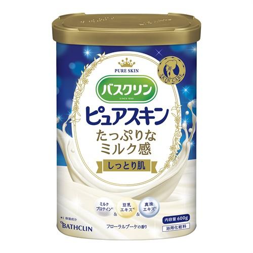 【すももです】バスクリン入浴液 バスクリン（BATHCLIN） ピュアスキン しっとり肌 (600g) 入浴剤