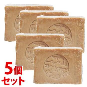 《セット販売》　アレッポの石鹸 ノーマルタイプ 無添加無香料 (200g)×5個セット 石けん｜kusurinofukutaro
