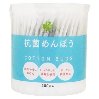 抗菌めんぼう 200本入 くらしリズム 抗菌めんぼう (200本入) キトサン抗菌加工 綿棒 : くすり