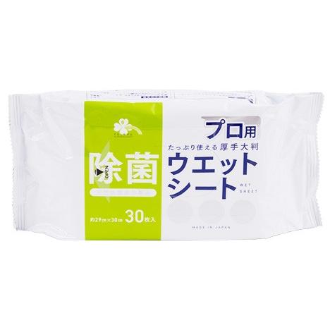 くらしリズム プロ用 除菌ウエットシート (30枚入) 厚手大判 掃除用シート｜kusurinofukutaro