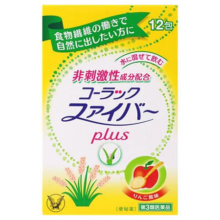 【第3類医薬品】大正製薬 コーラックファイバー plus (1.75g×12包) 便秘薬｜kusurinofukutaro
